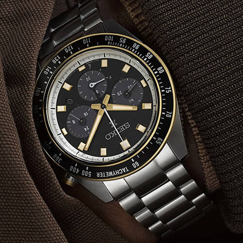 Prospex 熊猫太阳能三眼计时腕表探